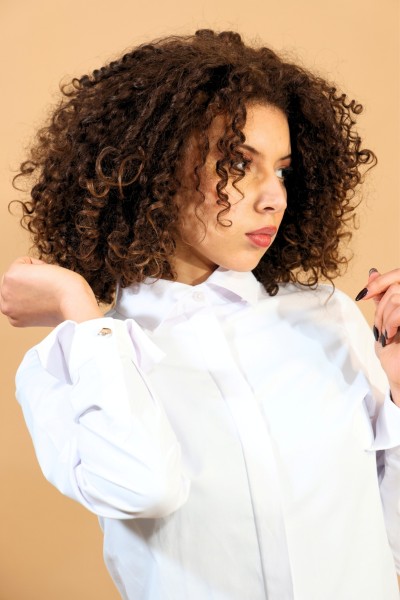 CHEMISE UNIE BLANCHE