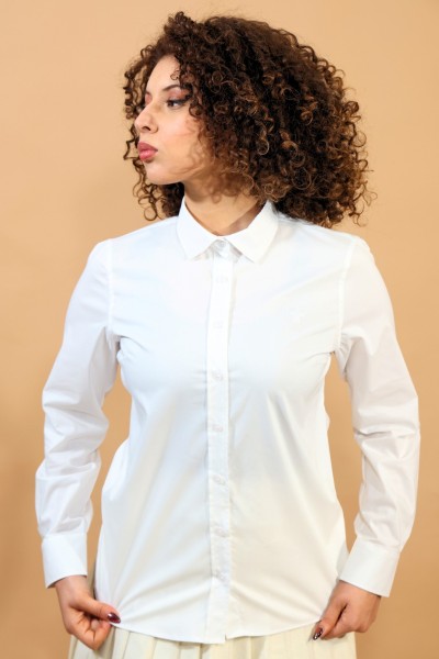 CHEMISE UNIE BLANCHE