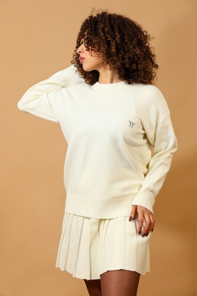 SET PULL OVERSIZE & JUPE BORDEAUX